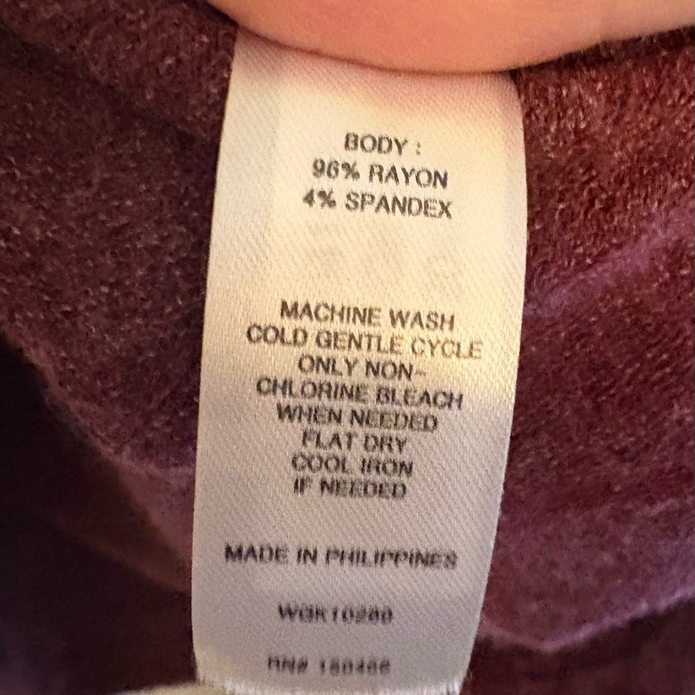 Market & Spruce Red/White Marled Hooded Sweater - Picture 2 of 6